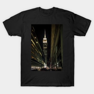 Empire State Building by Night, Manhattan, NYC T-Shirt